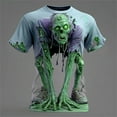 thumbnail image 2 of Sunbona Halloween Graphic T Shirt For Theme Printed Tee Shirt Casual Crewneck Short Sleeve Top, 2 of 3