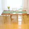 thumbnail image 3 of Yayeee Table Runner 90 inches Long for Home Kitchen Rectangle Dining Table Holiday Party Decoration, Green Dot Triangles Pattern, 3 of 7