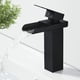 thumbnail image 1 of Grifo de baño, grifo de lavabo de latón de una sola manija con agua fría y caliente disponible, válvula de cerámica, grifo de baño con diseño de cascada cóncava, G 3/8 Kuyhfg Bienvenido a Kuyhfg, 1 of 5