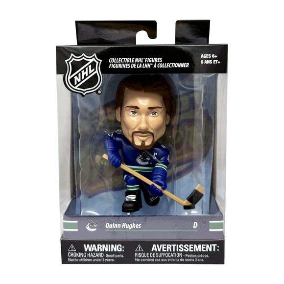 Party Animal Big Shot Shooter NHL Vancouver Canucks Quinn Hughes figurine en vinyle (12 cm/4,75 po)
