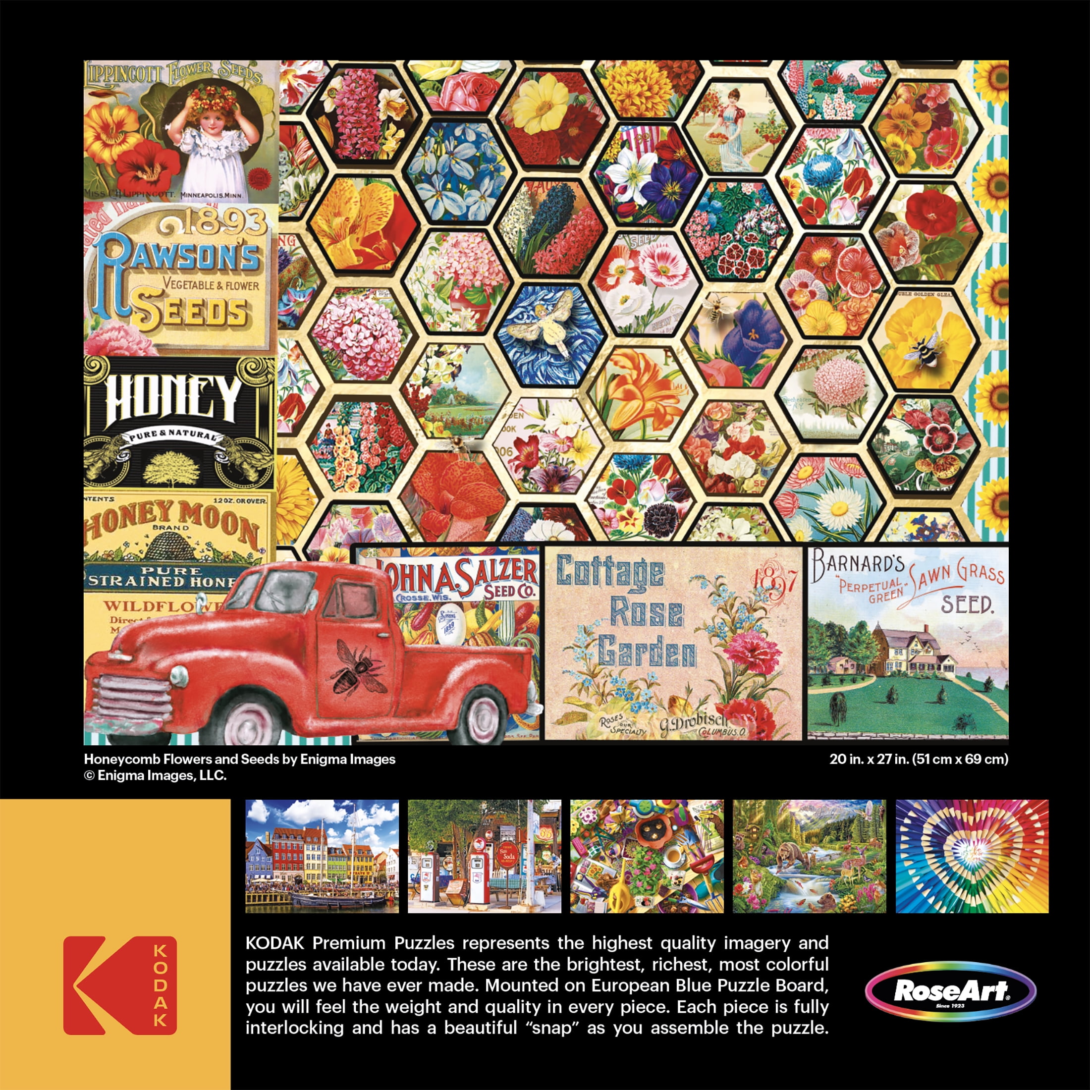 Cra-Z-Art Kodak 1000-Piece Honeycomb Flowers and Seeds Adult