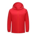 thumbnail image 1 of LSLJS Women's Men Winter Hooded Softshell Windproof Soft Coat Long Sleeve Jacket( Red, XXXXL), 1 of 8