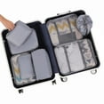 thumbnail image 7 of 8 Set Packing Cubes, Lightweight Travel Luggage Organizers Clothes Storage Bag Toiletry Bag (Grey), 7 of 7