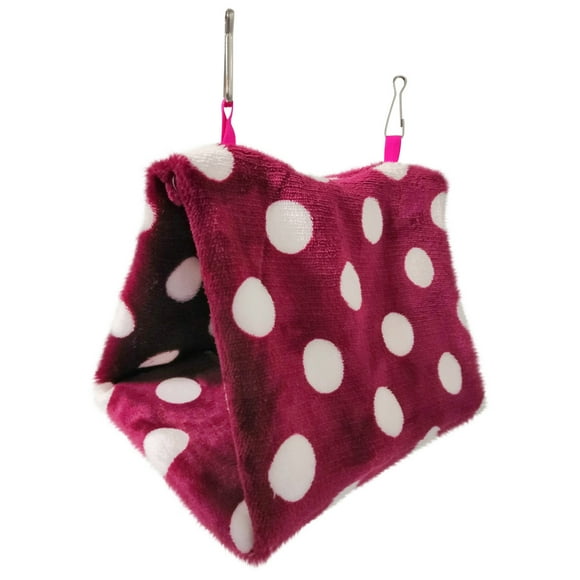 Fiudx Casita para Pájaros, Acogedora Cabaña Colgante, de Lana Suave, Espacio Cómodo para Dormir, Refugio para Loros y Pájaros, Reduce El Estrés, Disponible En 3 Tamaños, de Pequeño a Grande.