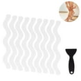 24pcs Sshape Non Slip Bath Stickers,Bathtub AntiSlip Strips,Safety