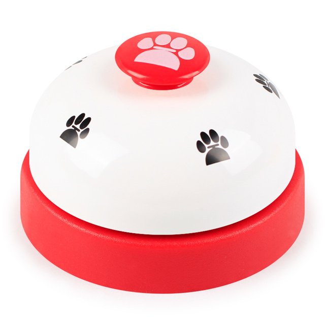ETHZZLE 2Pcs Puppy Training Bells with Flat Wide Button Loud Sound for Easy Pet Training Indoor Use