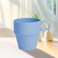 thumbnail image 4 of Wheat Milk Cup Tableware Reusable Water Mug Simple Breakfast Drinking Cup Camping Tea Beverage Mug Coffee Mug Bathroom Cups, 4 of 8