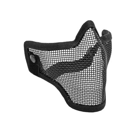 1G Strike Steel Half Airsoft Mask - Black (Best Place For Airsoft)