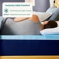 thumbnail image 3 of Sleep Innovations 2 Inch Gel Memory Foam Mattress Topper, King, Cool Comfort, 3 of 8