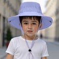 thumbnail image 2 of Boys Girls Bucket Hat 3-10 Years Outdoor Sun Hat For Toddler Baby Kids Fishing Hat UPF 50+ Breathable Sun Hat Beach Hat Summer Kids Beach Hats, 2 of 6