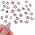 thumbnail image 1 of 180 piezas de cristales planos, tamaños mixtos, múltiples formas, diamantes de imitación de cristal para decoración de uñas, manualidades, decoraciones 3D, piedras con parte posterior plana, conjunto, 1 of 5