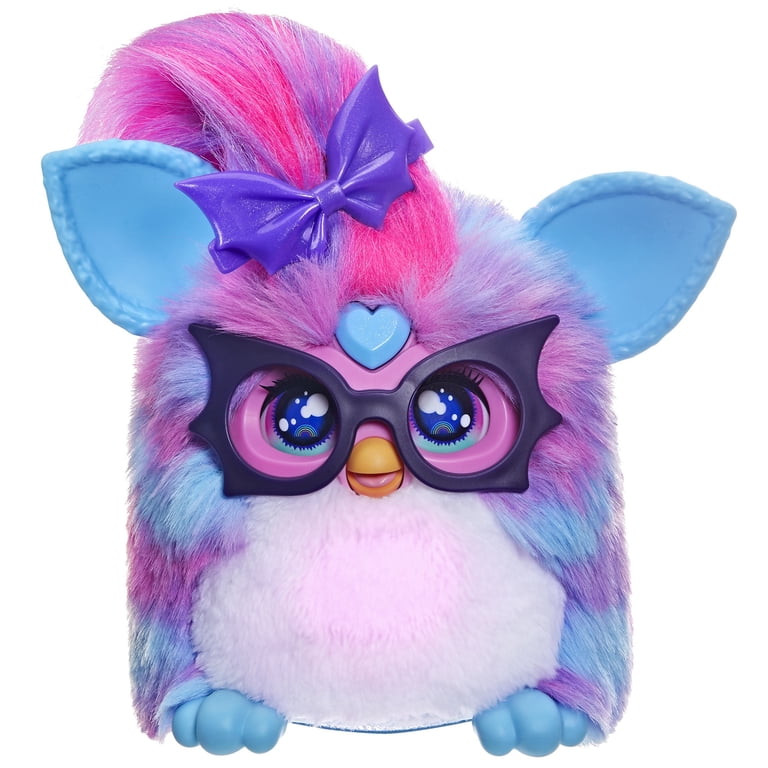 Furby Vibes Interactive Plush Toy, Blue Razz Color, Ages 6+