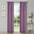 thumbnail image 3 of Superior Linen Blackout Curtains Set of 2, Rod Pocket Curtain Panel Pair, Wisteria, 26"W x 84"L, 3 of 6
