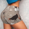 thumbnail image 4 of Fotbe Chicken Shorts Sin Costuras – Shorts Deportivos de Cintura Alta para Mujer, Elásticos para Gimnasio, Yoga, Running o Ciclismo-Large, 4 of 8