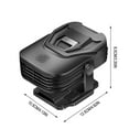 thumbnail image 3 of Car Mounted Heater, Compact Fast-Heating Auto Defroster and Demister for Winter Driving, Portable 12V Car Heater with 360° Rotation for Windshield Defrost and In-Car Heating Use, 3 of 5