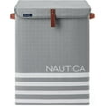 Nautica Laundry Basket, Foldable Hamper & Storage Bin with Lid, Closet Organizers, Home