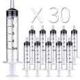 thumbnail image 1 of Paquete de 10 jeringas de plástico de 1 ml/cc, jeringas medidoras de líquidos, herramientas selladas individualmente con medición para laboratorios científicos, medición de líquidos, alimentación de m, 1 of 4