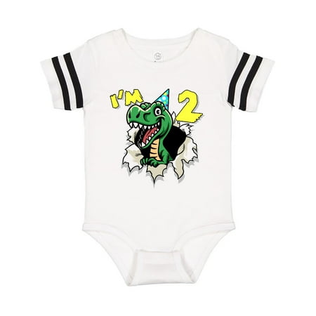 

Inktastic I m 2 Dinosaur Gift Baby Boy or Baby Girl Bodysuit