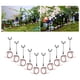 thumbnail image 4 of Juego de 10 mini farolas de calle en miniatura, escala 1:100, para jardín, decoración duradera Blanco cálido, 4 of 9
