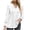 White, variant on Scyoekwg Womens Dressy Blouses V-Neck Pleated Tunic Shirts Loose Fall Trendy Solid Color Long Sleeve T Shirts Lightweight Dressy Casual Blouses Pullover (Black,XL)