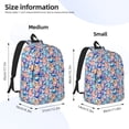 thumbnail image 2 of Balery Cartoon colorful cute cat Mochila Clásica Impresa Básica para Viaje, Mochila Escolar Resistente al Agua, Mochila de Lona con Correas Ajustables-Medium, 2 of 5
