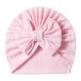 thumbnail image 4 of Splozh Newborn Hats Girl Baby Girls Turban Hats Bow Cute Headwraps for Toddler Baby Pink,One Size, 4 of 4