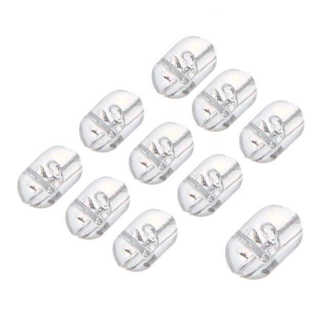 100 cuentas de pesca giratorias tipo T con perlas cruzadas transparentes (5X8mm) Sywqhk Libre de BPA