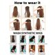 thumbnail image 3 of Pelucas de parte Pelucas de cabello humano virgen para mujeres negras Pelucas de parte mejorada Clip de cabeza sin pegamento en la mitad de las pelucas Sin dejar fuera Pelucas delanteras de, 3 of 5