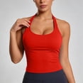 thumbnail image 2 of Fgnfyis Womens Tank Tops with Built in Bra Workout Yoga Racerback Athletic Fitness Running Camisole Sleeveless Tank Tops for Women Watermelon Red1_002 XS, 2 of 4