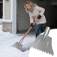 thumbnail image 4 of karymi Professional Heavy Duty Ergonomic Ice Breaking and Snow Removal Shovel Outdoor Winter Tool with Durable Blade for Clearing Driveway Sidewalk Car Vehicle and Thick Snow Gifts for Women, 4 of 6