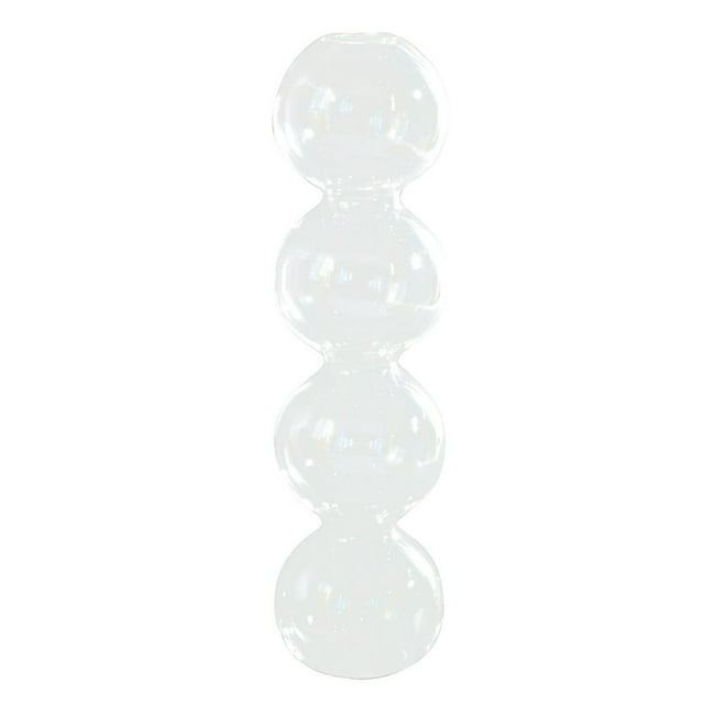 Vases à Bulles en Verre 9 Po Galets Roses pour Décoration de Table Mariages/fête/événement Récipients Transparents