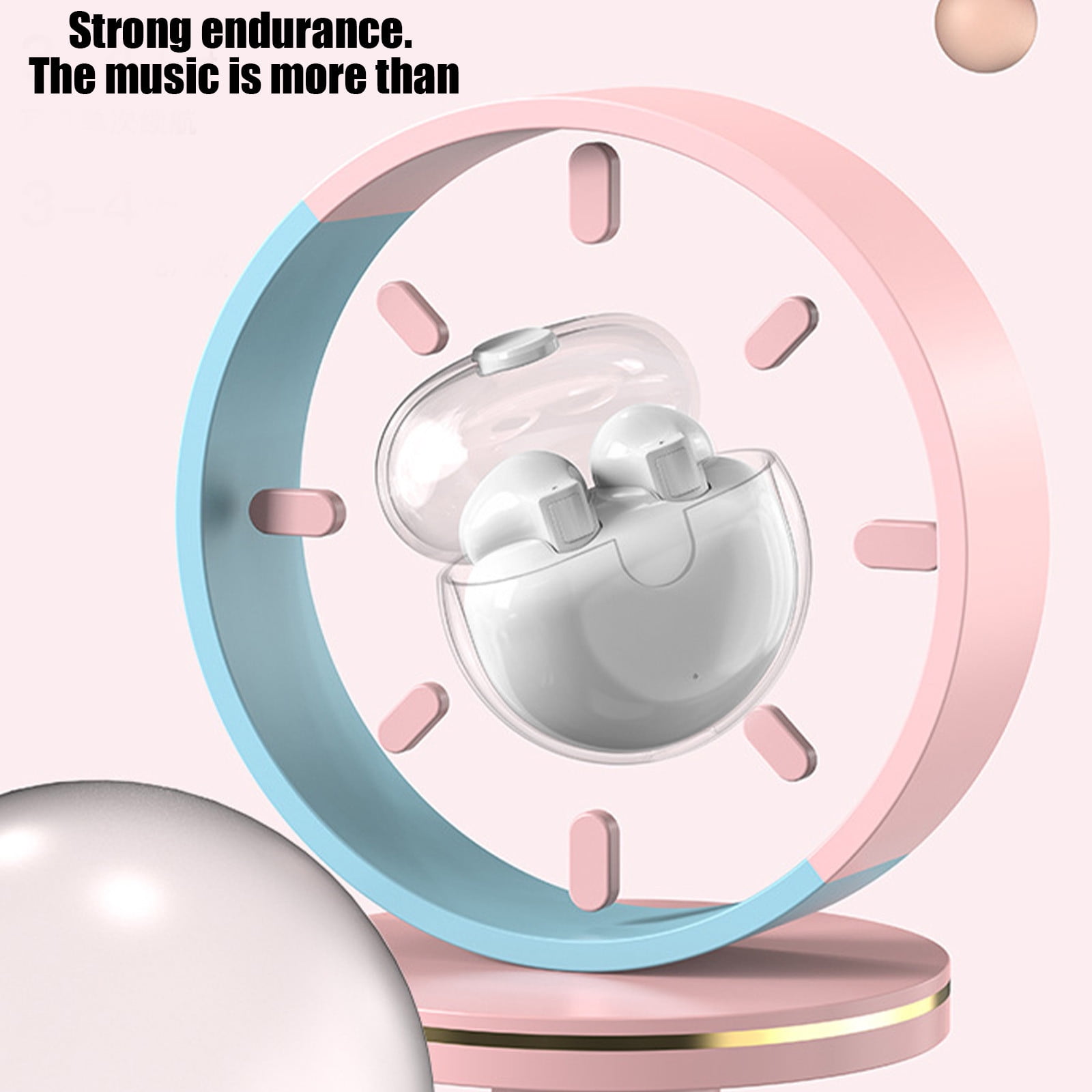 Studio Buds - True Wireless Noise Cancelling Earbuds - Compatible with IOS & Android, Built-in Microphone, IPX4 Rating, Sweat Resistant Earphones, Class 1 Bluetooth Headphones - White