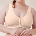 thumbnail image 2 of Bras for Women,Front Closure Bra with Adjustable Wide Support Straps for All Day Comfort and Style,Sports Bras for Women,Beige,L, 2 of 5