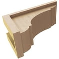 thumbnail image 6 of 5"W x 10"D x 5"H Wide Bryant Rough Cedar Woodgrain TimberThane Corbel, Primed Tan, 6 of 6