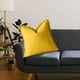 thumbnail image 3 of Juego de 2 fundas de almohada de 18 x 18 pulgadas con borde de borlas para sala de estar de estilo rústico, algodón suave y lino acogedor, funda de almohada beige con flecos, 3 of 5