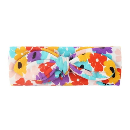 

Toddler Baby Boys Girls Stretch Floral Bow Hairband Headwear Headband