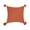 Orange, variant on Anna Rust Solid Woven Square Accent Throw Pillow, 18" x 18"
