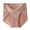 Pink, variant on JeashCHAT Plus Size Women's High Waist Briefs, Solid Color Comfort Cotton Underwear, Breathable Soft Stretch Full Coverage Ladies Panties