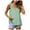 Green, variant on JGGSPWM Womens Ruffle Strap Solid Top and Blouse Dressy Casual Plain Tunic Tees Square Neck Sleeveless Shirts Pink S