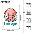 thumbnail image 3 of Cute Little Squid Notebooks 1-subject Journal 60 Sheets A5 College Ruled Paper Detachable Ring 8.3"x5.7", 3 of 8