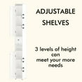 thumbnail image 2 of Noble House 67.5" Tall Slim Bathroom Storage Cabinet, 2-Door Freestanding Linen Tower with Adjustable Shelves, White, 2 of 14