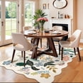 thumbnail image 3 of 5x7 Living Room Area Rugs: Washable Floral Non-slip Rug For Bedroom Dining Ultra Soft Carpet Kitchen Home Office Farmhouse Thin Floor Mat Teen And Dorms(5x7 Cream), 3 of 7