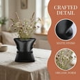 thumbnail image 2 of Unique Bargains Modern Ceramic Large Opening Flower Vase Black 5.6"L x 4.2"W x 6.2"H, 2 of 5