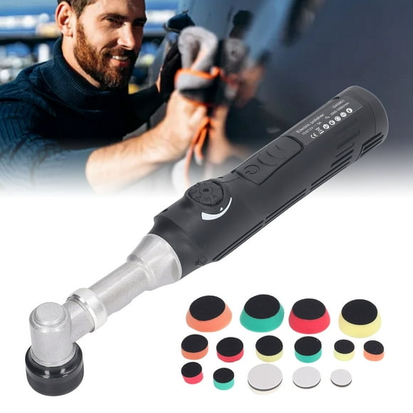 Mini Cordless Polisher, 12V Car Buffer Polisher with Adjustable 5 Speed 2000-5000RPM, Polishing Machine with 2 Batteries, Super Lightweight, for Polishing, Sanding