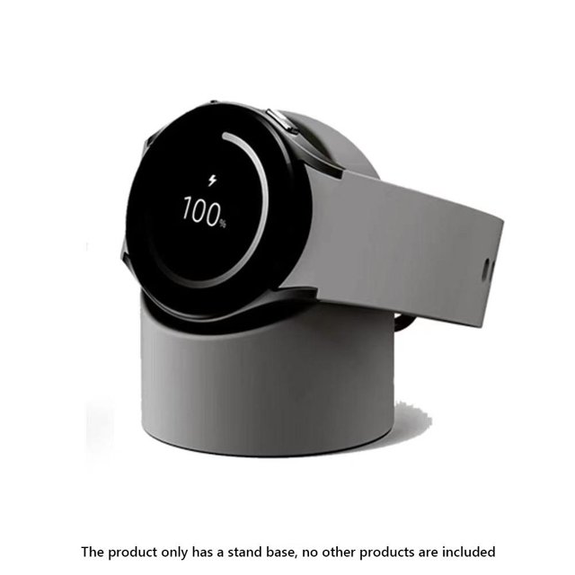 Organizador de cable de soporte de cargador inalámbrico de silicona para Samsung Galaxy Watch 5/5Pro (gris)