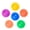 Blue, orange, green, purple, red, and yellow 6-piece mixed pack (zipper bag), variant on Popular sound-making spiky dog ball, durable pet toy, TPR elastic interactive dog toy ball manufacturer