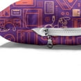 thumbnail image 4 of Gaming Pet Bed, Oldies Game Environment Cabled Video Games Consoles Illustration, Chew Resistant Pad for Dogs and Cats Cushion with Removable Cover, 24" x 39", Purple Burnt Sienna, by Ambesonne, 4 of 4