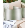 thumbnail image 6 of Green White Ombre Throw Pillow Covers, Country Pastoral Gradient Minimalist Soft Breathable Pillow Cases with Invisible Zipper for Sleeping, Small Pillowcases for Couch Bed Sofa Chair 16x24 Inches, 6 of 6