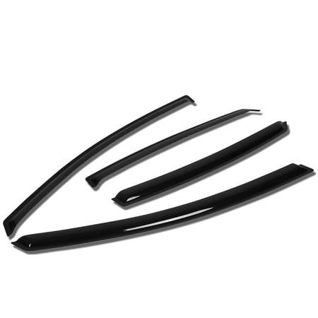 For 2013 to 2017 Ford Fusion CD4 4pcs Window Vent Visor Deflector Rain Guard (Dark Smoke) 14 15