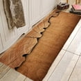 thumbnail image 4 of yuksok Lavable Impression Doux Zone Polyester Tapis en Bois Grain pour Porte d'Entrée 60x180cm, 4 of 8
